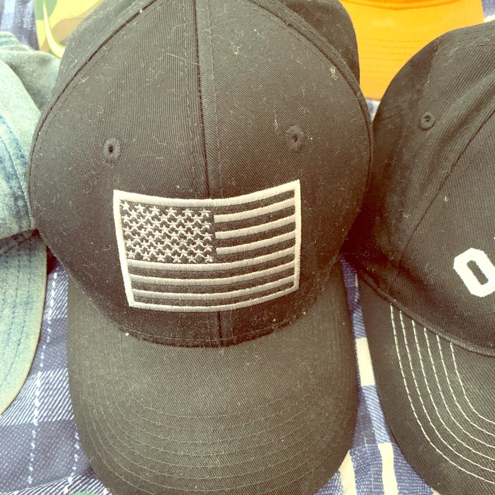 Black American Flag Hat